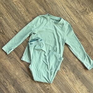 REI Mint Green Long Sleeve Base Layer Set